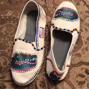 Florida gator slide-on shoes